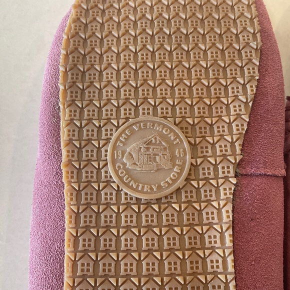 THE VERMONT COUNTRY STORE Leather Sheepskin Memory Foam Slipper  Size 9 - Picture 4 of 6